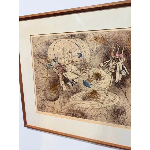 Roberto Matta "Look at the Heart of the World" Circa 1965 Etching 2/50 For Sale In Providence - Image 6 of 10
