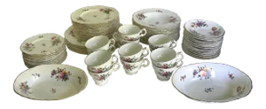 1940s English Royal Cauldon China Set of 70 Pieces