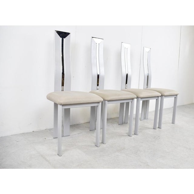 Vintage Postmodern Dining Chairs, 1980s, Set of 4 For Sale - Image 4 of 12