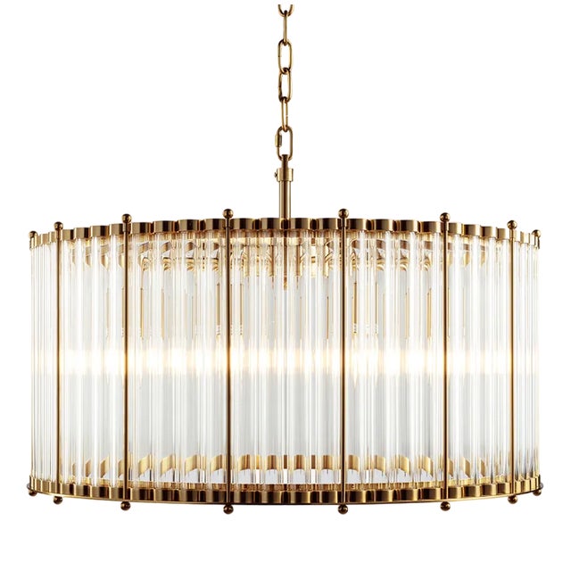 Medium the Monza Chandelier from Pure White Lines For Sale