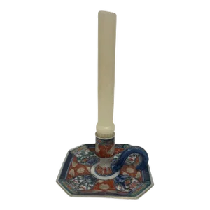 Imari Japanese Chamber Stick or Candlestick, 20th Century
