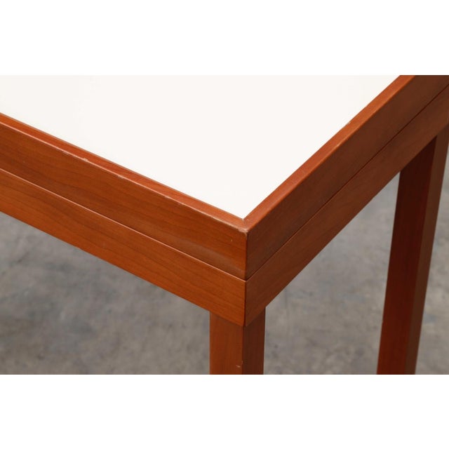 Extendable Table in the style of Florence Knoll Bassett for Knoll International, 1973 For Sale - Image 3 of 11