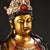 Metal Late 19th Century Polychrome Bronze Guanyin Statue, Seated Bodhisattva, 2.25kg For Sale - Image 7 of 9