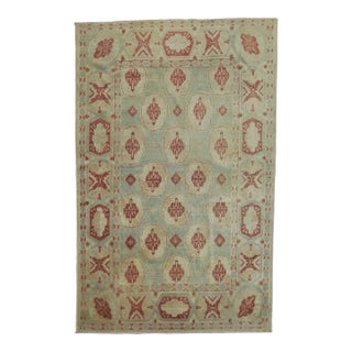 Late 19th Century Sea Foam Antique Turkish Sivas Rug - 4'4" x 5'10" For Sale