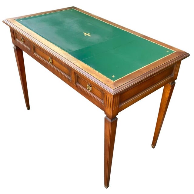 1960s Louis XVI Extendable Desk with 3 Drawers, 1960s For Sale - Image 5 of 8