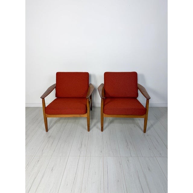 Cado Vintage Danish FD 164 Lounge Chair in Teak by Arne Vodder for Cado, 1960s For Sale - Image 4 of 9