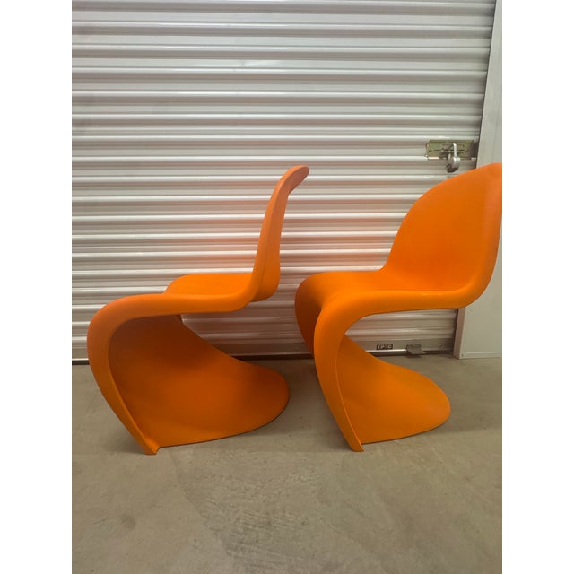 Vintage Post Modern 1990s Pantonstolen (Vernor Panton) Chair Pair (2) For Sale - Image 9 of 12