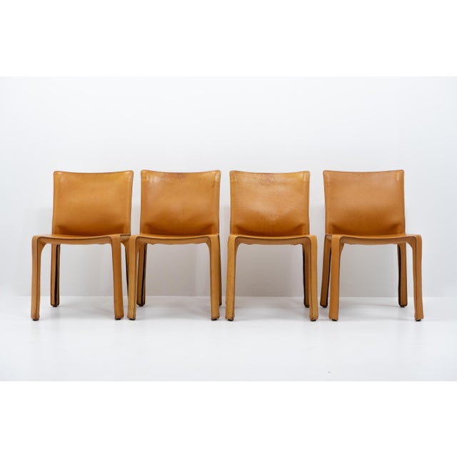 Cab 412 Chairs by Mario Bellini for Cassina, 1990s, Set of 4 For Sale - Image 12 of 15