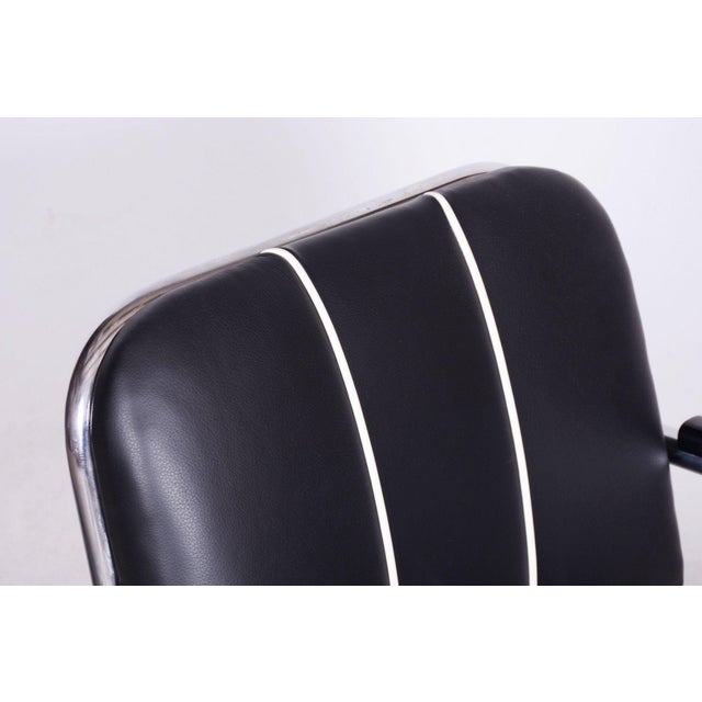 1930s Bauhaus Chairs in Leather from Mücke-Melder, Czech, 1930s, Set of 2 For Sale - Image 5 of 8