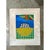 Vintage Geometric Abstract Oil Crayon Drawing For Sale - Image 4 of 12