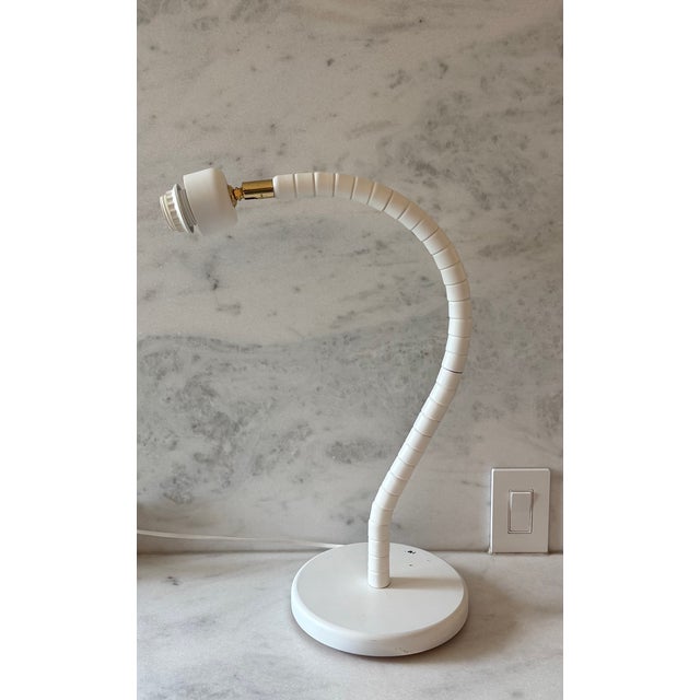 Vintage Swedish Modern Swan Neck Table Lamp by Markslojd For Sale - Image 4 of 15