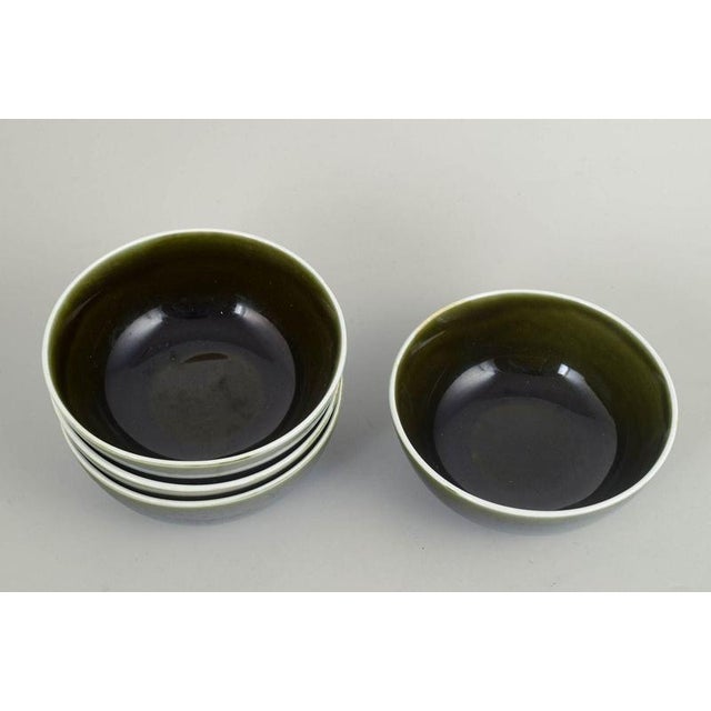 Stig Lindberg for Gustavsberg, Vardag series, set of four bowls. Set of four stoneware bowls from the Vardag series with a...