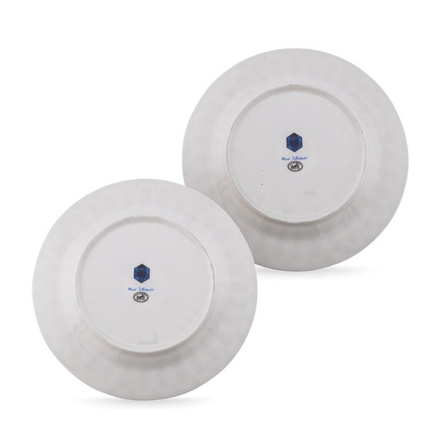 French Ceramic Bleus Dailleurs Dessert Plates by Hermes for Hermès, 2000s, Set of 2 For Sale - Image 13 of 15