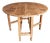 Vintage French Gateleg Table Oval Drop-Leaf Dining Table, France, 1950 For Sale