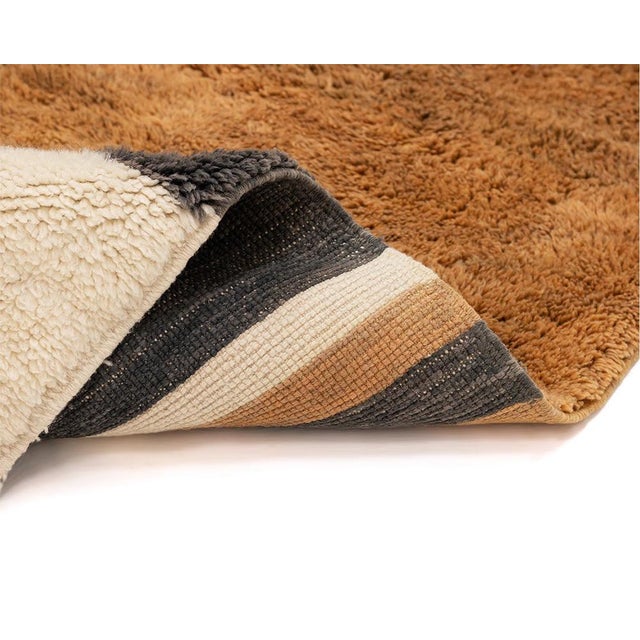 Modern Color-Block Hand-Knotted Wool Rug | 12'5" X 9'3" | One of a Kind For Sale - Image 4 of 7