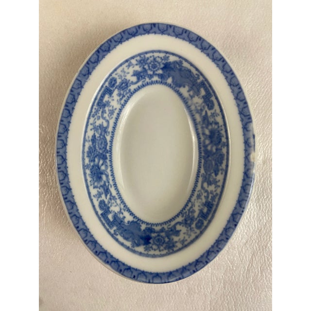 A single oval shaped soap or trinket dish by Syracuse China / O.P.Co. Onondaga Pottery Company manufactured for the Ocean...