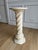 Ivory 1962 Magidson Neoclassical Twisted Plaster or Chalkware Pedestal Column, Signed and Dated For Sale - Image 8 of 9