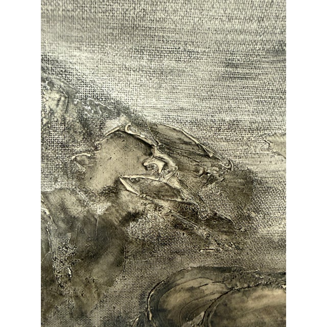 Wood Arlene Campbell Black & White Landscape Artwork, Signed For Sale - Image 7 of 12