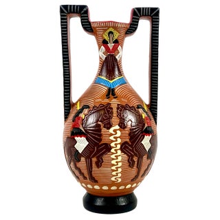 Sardinian Terracotta Amphora attributed to Carmen Nuovo, 1970s For Sale