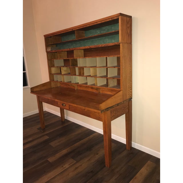 1930s Industrial Lycoming Post Office Writing Desk Chairish