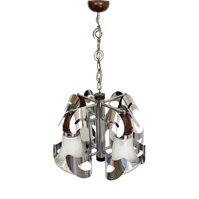 Italian Murano Glass Chandelier from Mazzega, 1970s For Sale