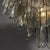 Modernist Feather Chandelier in Murano Smoked Topaz Glass and Polished Chrome For Sale - Image 14 of 18