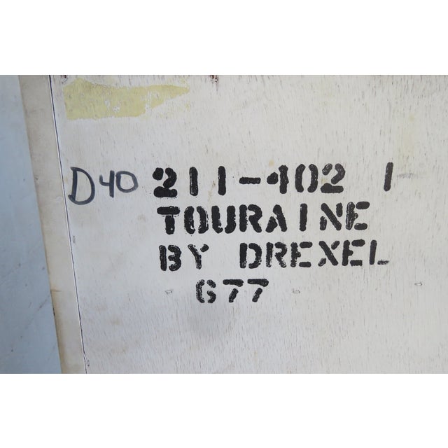 Drexel French Shabby Chic Painted Extra Tall Narrow Lingerie Jewelry Chest 5980 For Sale In Miami - Image 6 of 12