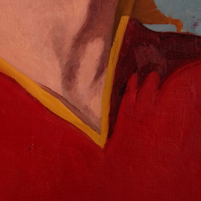 Umberto Carabella, Footballer Carlo Galli, 1955, Oil on Canvas For Sale - Image 3 of 10