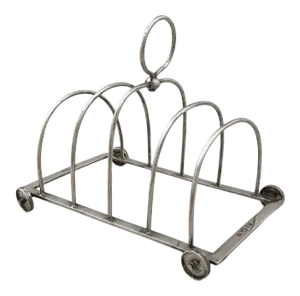 Chinese Export Solid Silver Toast Cart, Sing Fat, Canton, Early 20th Century