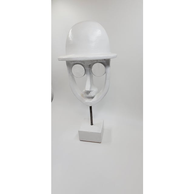 1960s David Gil ' Man With Bowler Hat ' Sculpture Faces Artwork With Bennington Potters For Sale - Image 15 of 17