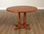 Romweber Round Viking Oak Expandable Dining Table With Four Leaves For Sale - Image 14 of 18