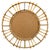 Vintage French Round Rattan Mirror, 1950s For Sale - Image 6 of 7