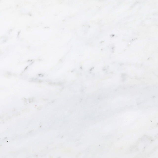 2020s White Marble & Hammered Iron Console Table For Sale - Image 5 of 5