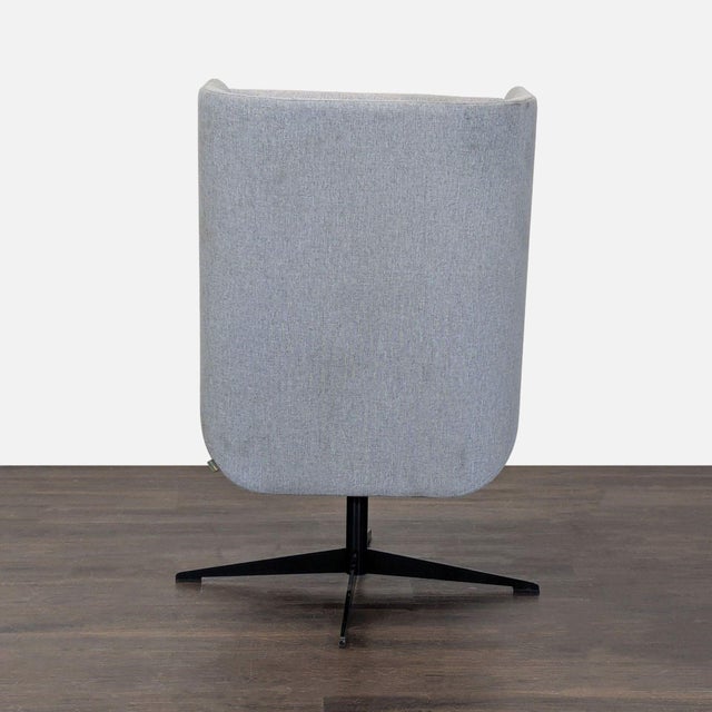 2000 - 2009 NaughtOne Hush Modern High-Back Lounge Chair in Light Gray Fabric For Sale - Image 5 of 8