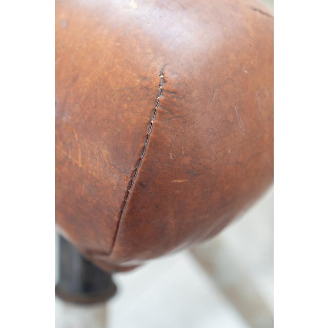 Brown Gymnastics Horse in Leather and Metal, 1950s For Sale - Image 8 of 18