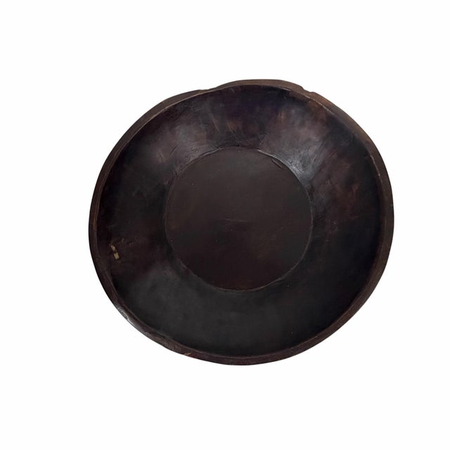 Late 20th Century Vintage Drexel Heritage Handmade Wood Bowl For Sale - Image 5 of 5