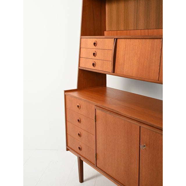 Sideboard with Bookcase in Teak and Mahogany, 1960s For Sale - Image 10 of 12