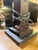 Arts & Crafts Green Slag Glass Table or Desk Lamp For Sale In New York - Image 6 of 11
