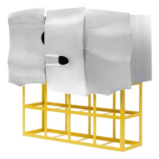 Scocca Cabinet in Powder-Coated Recyclable Aluminum by Altreforme For Sale