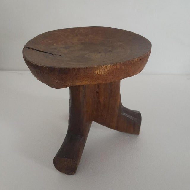 Mid-Century Rustico African Stools, Set of 3 For Sale - Image 13 of 18