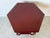 Wood Baker Furniture Chinoiserie Style Red Lacquer Hexagonal Side Table For Sale - Image 7 of 12