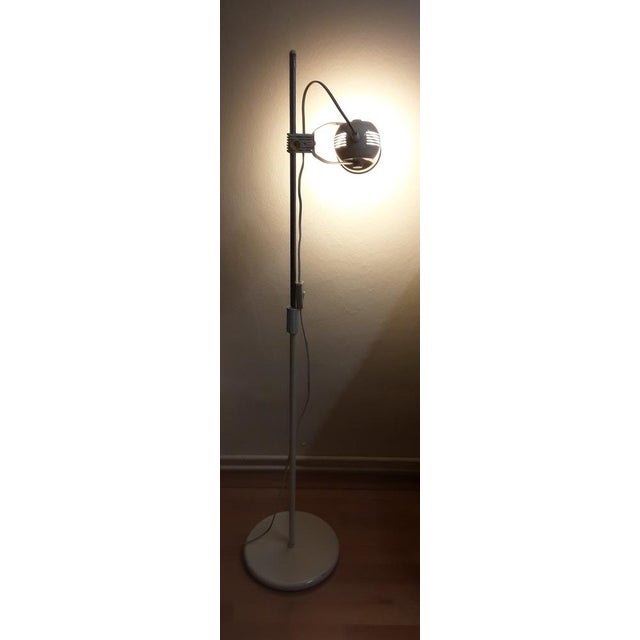 1980s Vintage Multi-Adjustable German Floor Lamp in White Metal and Plastic from Brilliant, 1980s For Sale - Image 5 of 8