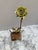 Farmhouse Vintage Midcentury Sculptural Decor Metal Yellow Rose For Sale - Image 3 of 7