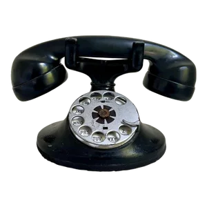 1930s Vintage Western Electric D1/202 Rotary Desk Phone With Handset (Wires Cut)