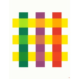 Josef Albers 1963 "Interaction of Color" Folder Xi-3 Left Side Silkscreen Print For Sale