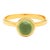 Syna Yellow Gold Small Peridot Ring For Sale