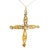 Gold Antique 1900s 18k Gold Cross Pendant With Diamonds & Pearls For Sale - Image 8 of 10