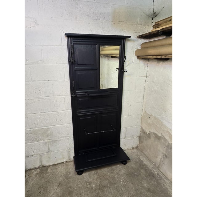 Oak Hallway Wardrobe, 1930s For Sale - Image 9 of 15
