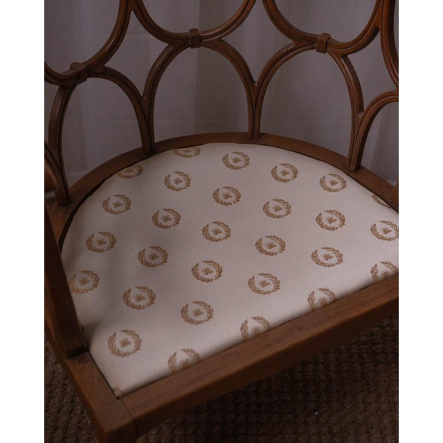 Mid-Century Modern Attributed to Billy Haines Fruitwood Lounge Chairs - A Pair For Sale - Image 12 of 15