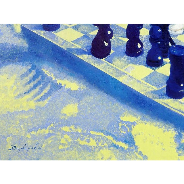 *** ABOUT THIS PAINTING *** * TITLE: ""White and black"" * ARTISTS: Varvarov Anatoly Viktorovich * SIZE: 105x135...